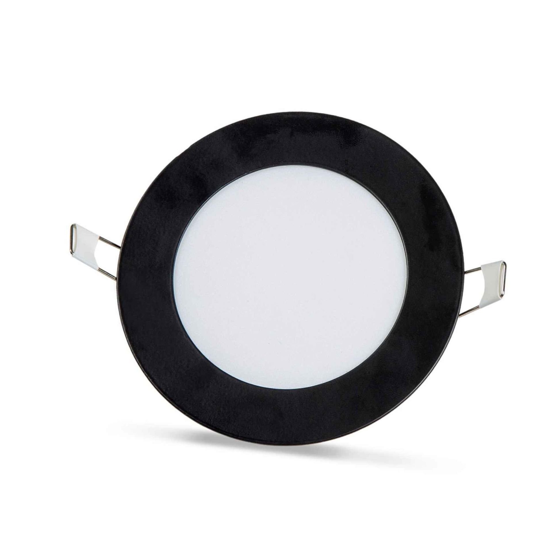 Noas 6W Sıva Altı Yuvarlak Slim Led Panel 6500K Siyah Kasa YL10-0600-S
