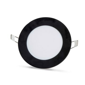 Noas 6W Sıva Altı Yuvarlak Slim Led Panel 6500K Siyah Kasa YL10-0600-S