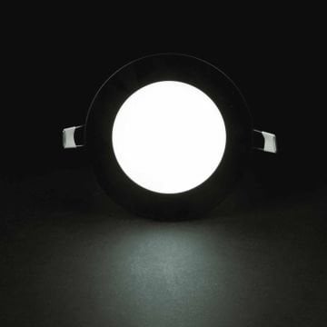 Noas 6W Sıva Altı Yuvarlak Slim Led Panel 6500K Siyah Kasa YL10-0600-S