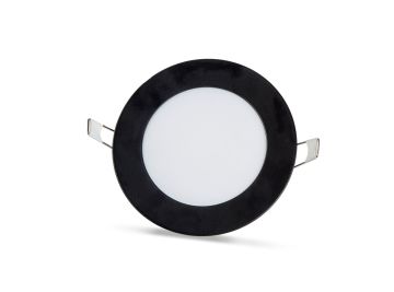 Noas 6W Sıva Altı Yuvarlak Slim Led Panel 4000K Siyah Kasa YL10-0607-S