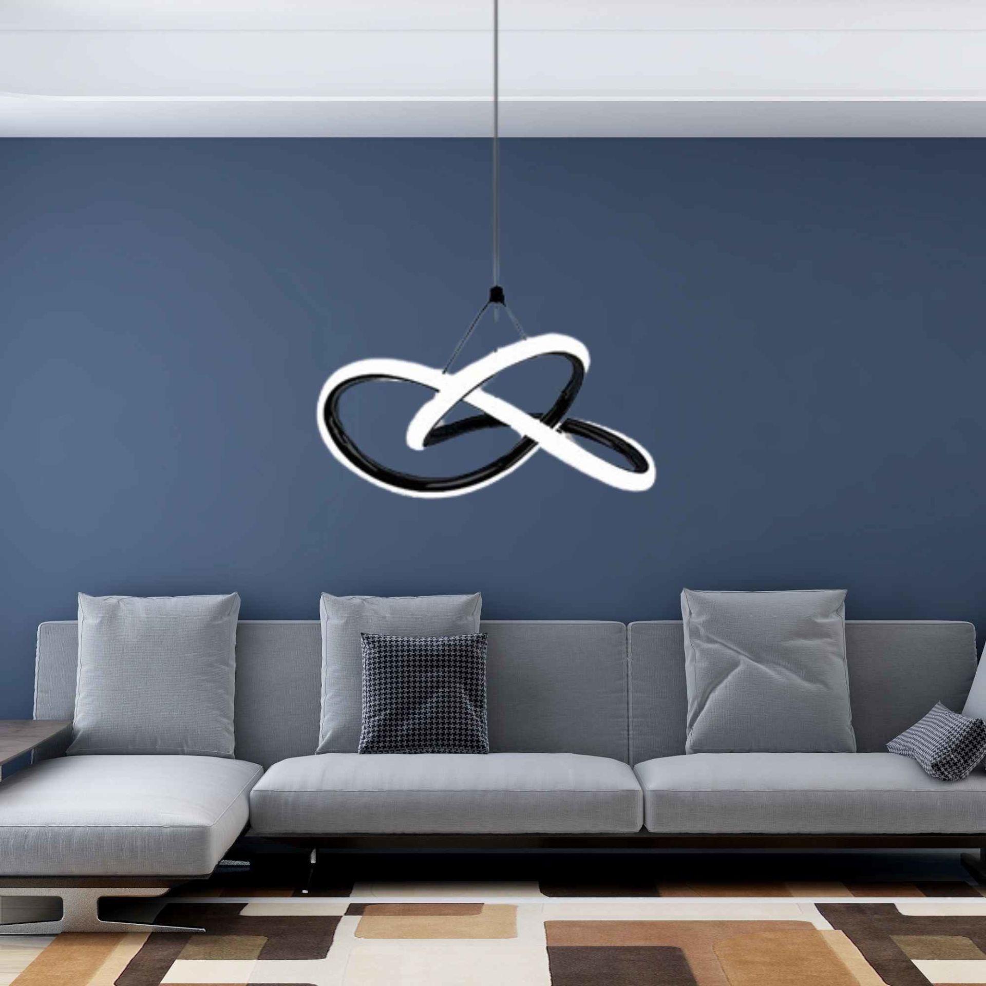Galaksi Model Led Avize 3 Renk Işık