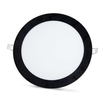 Noas YL10-1807-S 18W Siyah Kasa Sıva Altı Yuvarlak Slim Led Panel 4000K