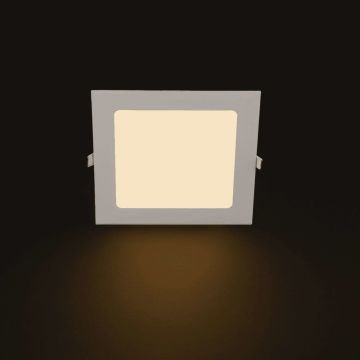 Noas 12W Sıva Altı Kare Slim Led Panel 3200K Günışığı YL13-1201