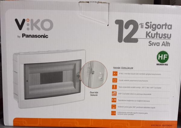 Viko 12’li Sıva Altı Sigorta Kutusu Halogen Free