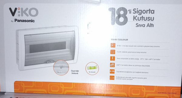 Viko  18’li Sıva Altı Sigorta Kutusu Halogen Free
