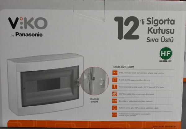Viko 12’li Sıva Üstü Sigorta Kutusu Halogen Free 90912112