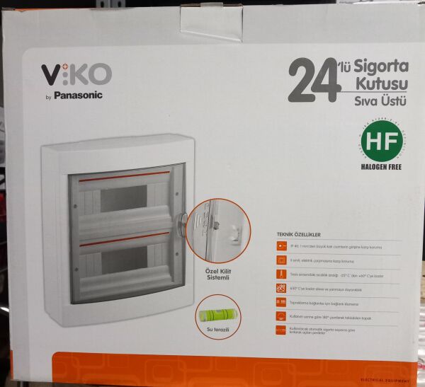 Viko 24’lü Sıva Üstü Sigorta Kutusu Halogen Free 90912124