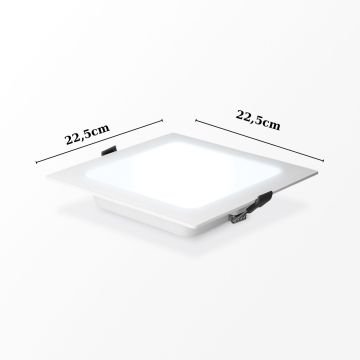 Borsan 18W Kare Slim Led Armatür 3000K