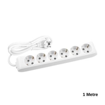 Viko Altılı Priz Topraklı Çocuk Korumalı 1 Metre Kablolu