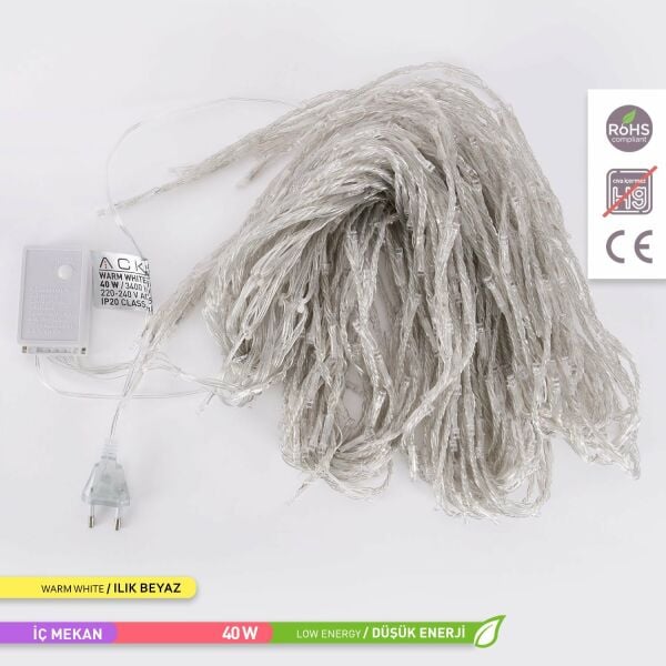 Ack Led Akar Perde Sıcak Beyaz 3400 Lümen 40W IP20