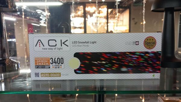 Ack Led Akar Perde Sıcak Beyaz 3400 Lümen 40W IP20