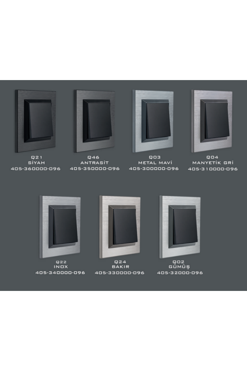 Quantum Serisi Anahtar Modül+Kapak+Çerçeve