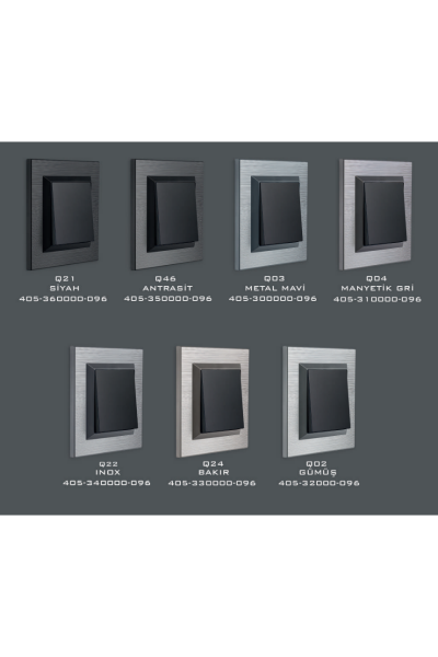 Quantum Serisi Anahtar Modül+Kapak+Çerçeve