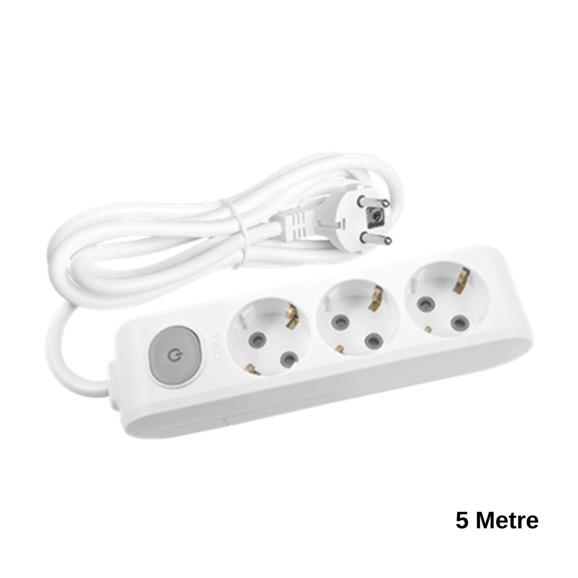 Viko Multi-Let Üçlü Priz Anahtar Topraklı Kablolu Çocuk Korumalı 5 Metre 90117305
