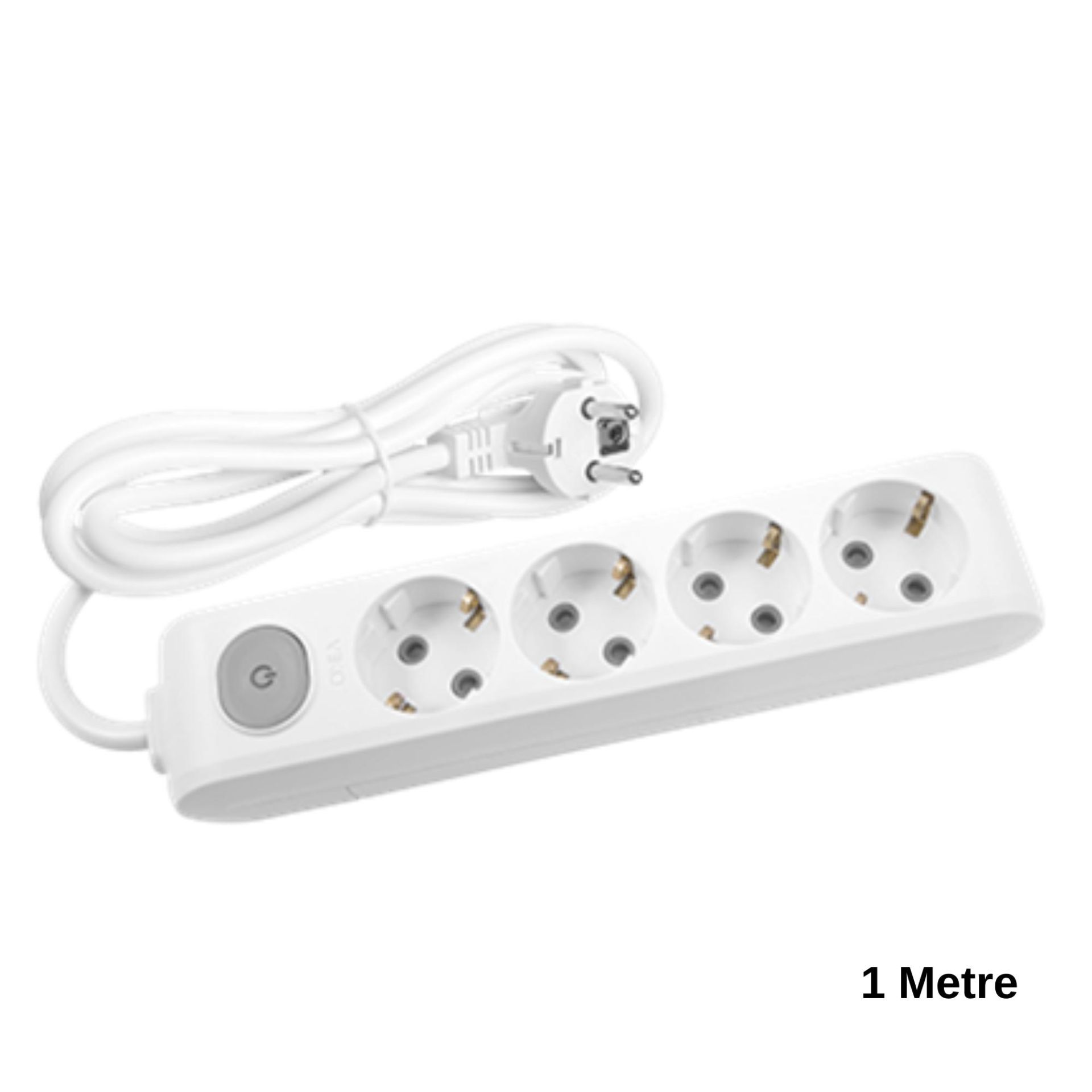 Viko Multi-Let Dörtlü Priz Anahtar Topraklı Kablolu Çocuk Korumalı 1 Metre
