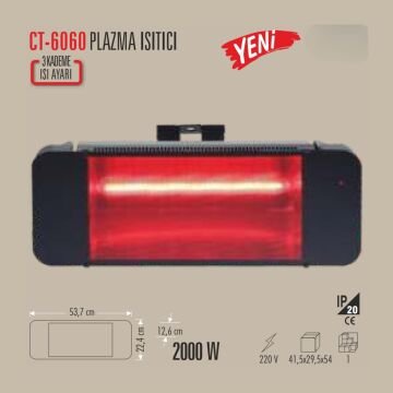 CATA Plazma Isitici 3 Kadem Isi Ayarli CT-6060