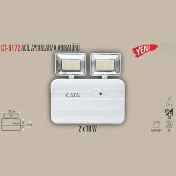 CATA Acil Aydinlatma Armatürü 2X10 Watt CT-9172