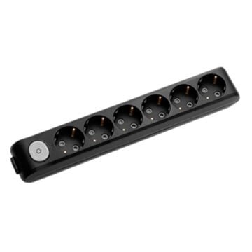 VİKO Multi-Let 6’lı Priz Anahtarlı Topraklı Çocuk Korumalı Klemensli Siyah 90137600