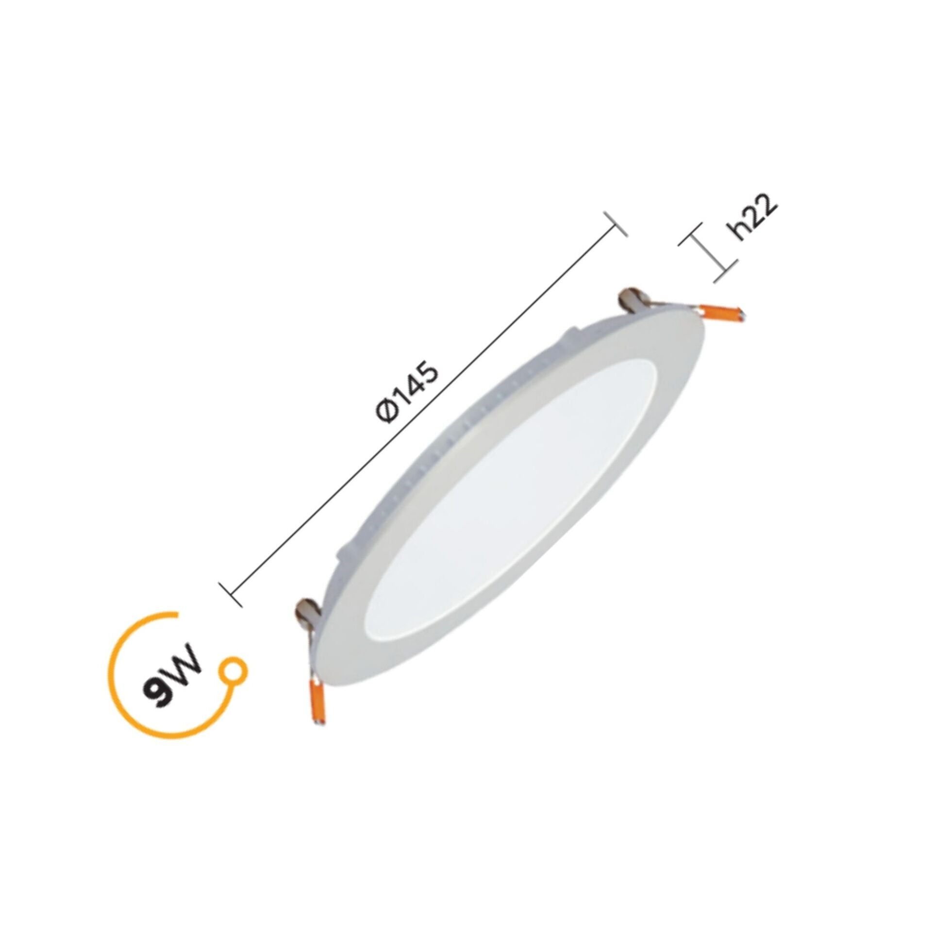 Pelsan Tio 9W Slim Sıva Altı Led Panel 6500K Beyaz