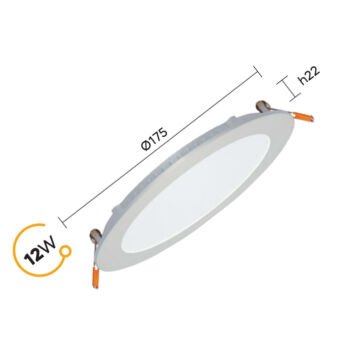 Pelsan Tio 12W Slim Sıva Altı Led Panel 6500K Beyaz