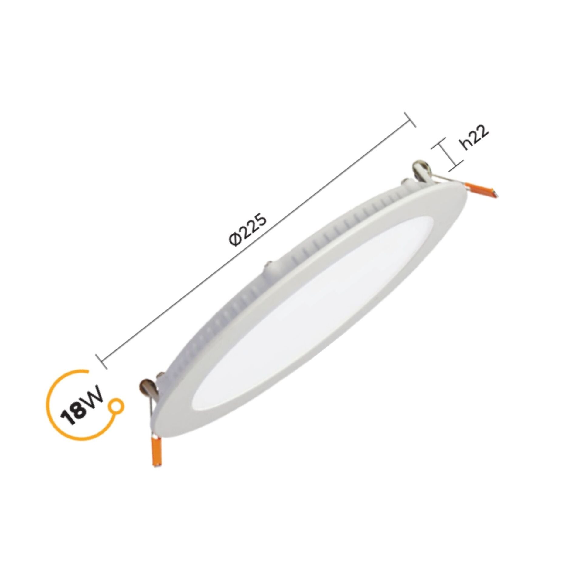 Pelsan Tio 18W Slim Sıva Altı Led Panel 6500K Beyaz