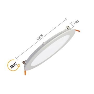 Pelsan Tio 18W Slim Sıva Altı Led Panel 6500K Beyaz