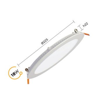 Pelsan Tio 18W Slim Sıva Altı Led Panel 3000K