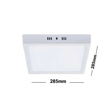 Pelsan Tio Sıva Üstü Kare Led Panel 24 Watt 4000K