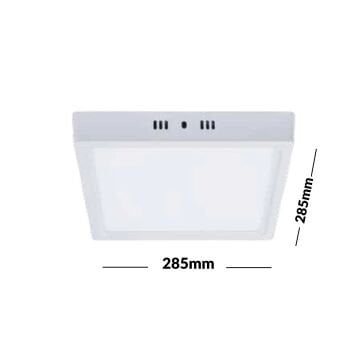 Pelsan Tio Sıva Üstü Kare Led Panel 24 Watt 6500K Beyaz