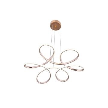 Daisy Sarkıt Gold Led Avize 3 Renk Aydınlatma