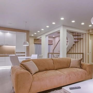 Borsan Yuvarlak Led Panel Downlight 9W Sıva Alt 6500K