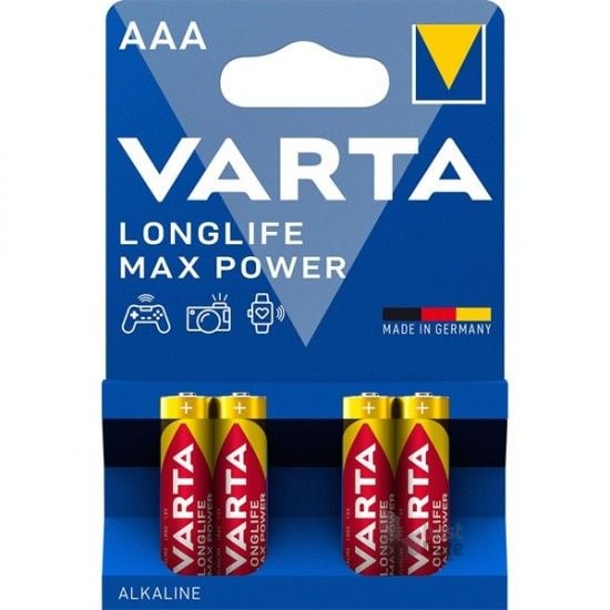 Varta Longlife Max Power İnce Pil AAA 4Lü