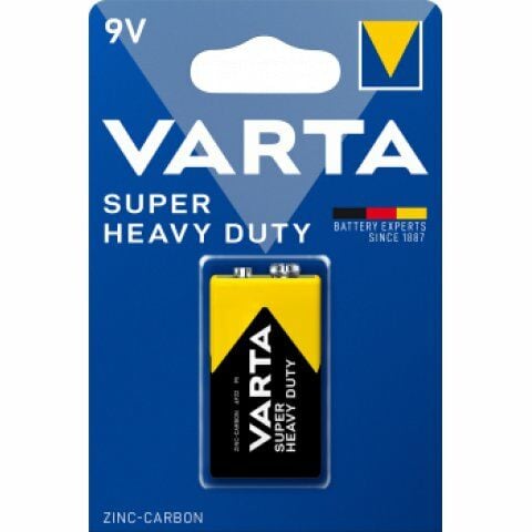 Varta Super Heavy Duty Çinko Karbon 9V Pil