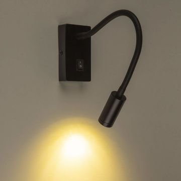 Noas 3W Cordoba Siyah Led Aplik 3200K Günışığı YL85-0302