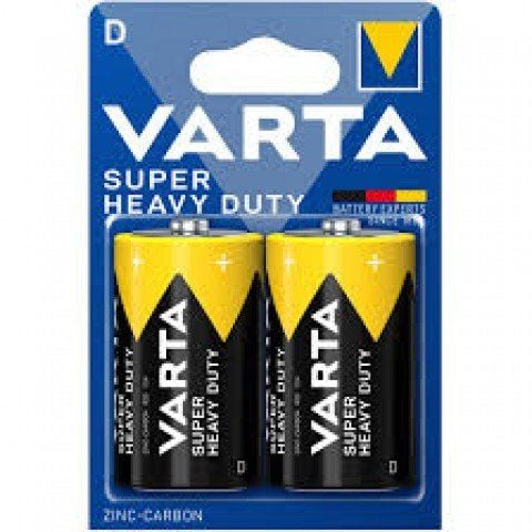 Varta Super Heavy Duty Çinko Karbon D Büyük Boy Pil 2 Adet