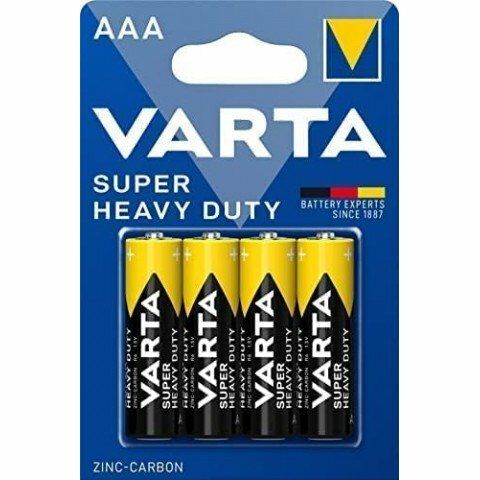 Varta Super Heavy Duty AAA Çinko Karbon İnce Pil