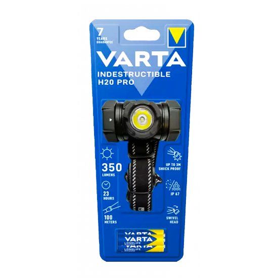 Varta Indestructible H20 Pro Kafa Feneri Pilli