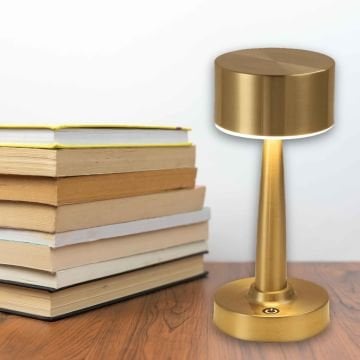 Noas Sarjli Dokunmatik Masa Lambası Bronz YL86-1802