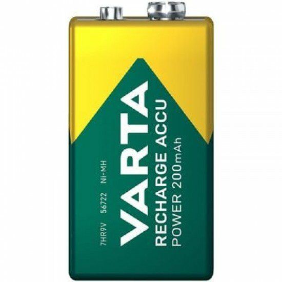 Varta Power Accu Ready 2 Use 9V Pil-E 200 mAh