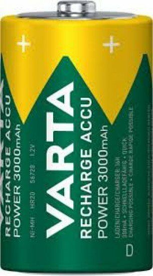 Varta Power Accu Ready 2 Use Büyük Pil-D 3000 mAh