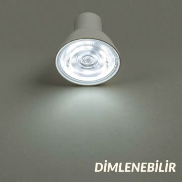 Noas 7W Mercekli Led Çanak Ampul Dimlenebilir 6500K Beyaz YL91-0701-D