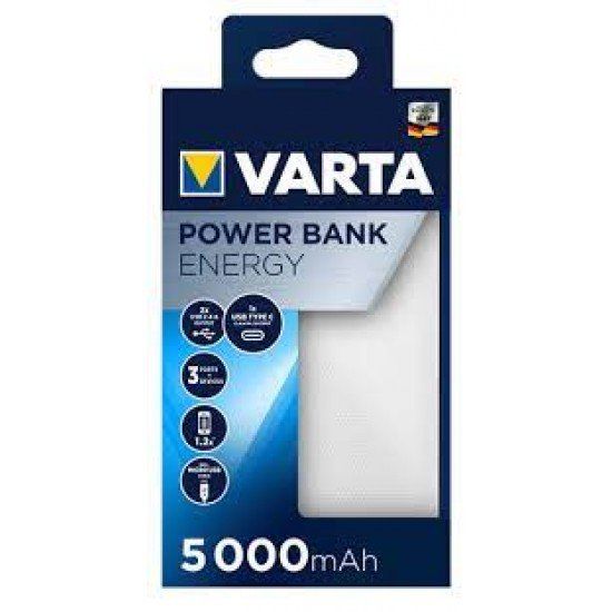 Varta Powerbank Energy 5000 mAh & USB Cable