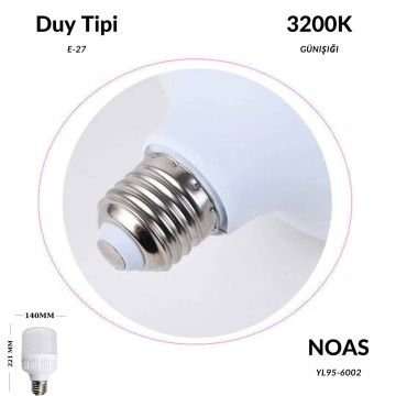 Noas 60W 3200K Günışığı Led Torch Ampul YL95-6002