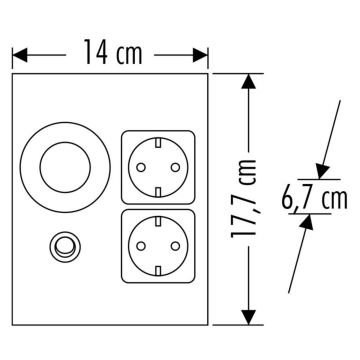 Cata Tezgah Altı Çift Prizli Aydınlatma CT-5109
