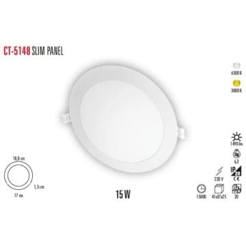 Cata 15W Sıva Altı Led Panel Spot CT-5148