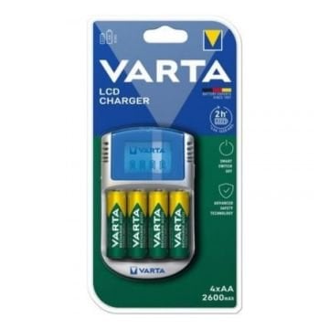 Varta Lcd Ekranlı Pil Şarj Cihazı 4x2600A 57070
