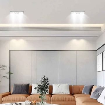 Cata CT-5226 Pars Kare İkili Satin-Siyah Spot Kasası
