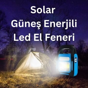Noas YL05-7000 Bitez Şarjlı Solar Güneş Enerjili LED El Feneri