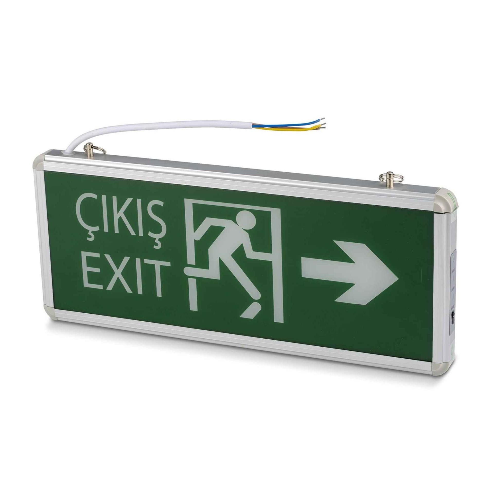 Noas Ledli Sağ Sol Çift Yönlü Acil Çıkış Armatürü YLX-1003