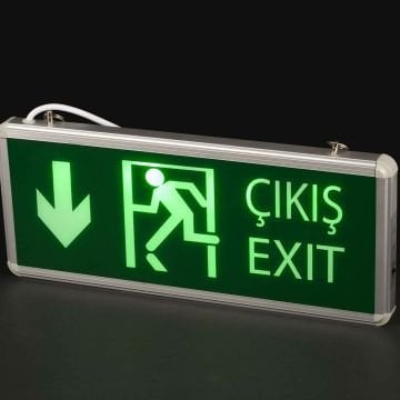 Noas Ledli Aşağı Çift Yönlü Acil Çıkış Armatürü YLX-2003